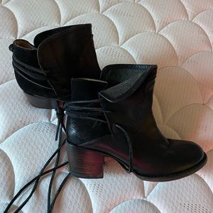 Black Freebird Booties, Size 8